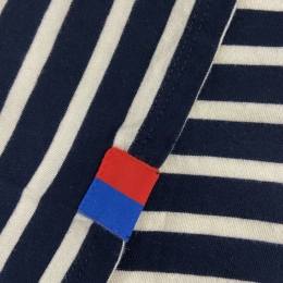 ◆당일◆22FW 모던 롱 스트라이프 티셔츠 네이비/크림 ML01 NAVY/CREAM