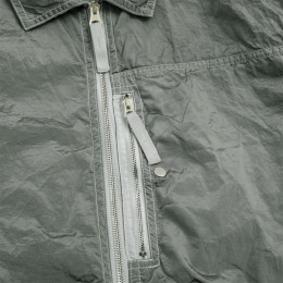 ◆당일◆26SS 와펜 패치 나일론 메탈 에코닐 오버 셔츠자켓 펄그레이 L1S15 1200038 S0019 V0061