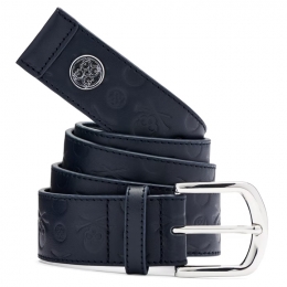 ◆당일◆22FW G'S 써클 로고 디보싱 벨트 네이비 G4MS22A07 TWLT