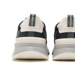 ◆당일◆25FW 로고 엠보싱 스니커즈 네이비 MZUSGGO278 CJV06