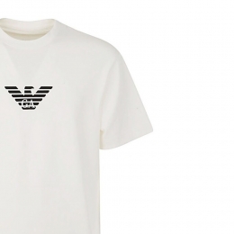 ◆당일◆24SS 백 로고 프린트 티셔츠 화이트 3L1TCV 1JUFZ 0102