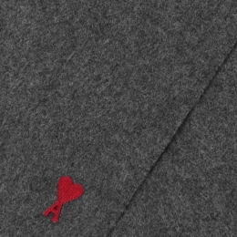 ◆당일◆25FW 하트 로고 울 머플러 다크그레이 BFUSF405 334 061