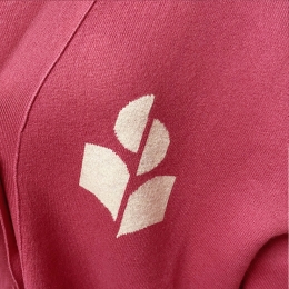 ◆당일◆25FW 노튼 NORTON 로고 가디건 앤틱핑크 CA0097FA A1X05E 40AK