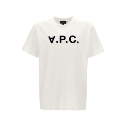 ◆당일◆26SS VPC 벨벳 로고 스탠다드핏 티셔츠 화이트 COHBM M26384 TAE