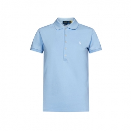 ◆당일◆26SS 포니 로고 자수 슬림핏 카라 티셔츠 스카이블루 211870245 023