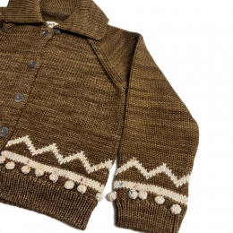 ◆키즈◆키즈 지그재그 가디건 브라운 K1220W25 762