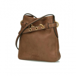 ◆당일◆26SS 엠보 로고 나파 레더 파우치 크로스백 오크 5NR461 AEFX F0316