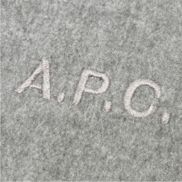 ◆당일◆26SS 시그니처 로고 자수 울 머플러 그레이 WOAFE M15171 PLA