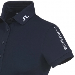 ◆당일◆25FW 여성 투어 TOUR 테크 카라 티셔츠 네이비 GWJT06332 6855