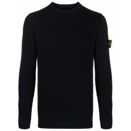 ◆13주년◆와펜 패치 골지 울 니트 네이비 7515521C2 V0020