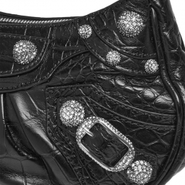 ◆당일◆24FW 르 카골 크로커다일 미니 숄더&크로스백 블랙 695814 23EJY 1000