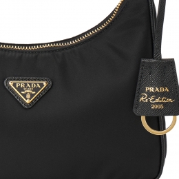 ◆당일◆26SS 금장로고 리에디션 2005 미니 토트백 블랙 1N204M R064 F0632