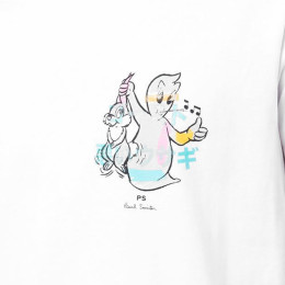 ◆당일◆24SS 고스트 백로고 프린팅 티셔츠 화이트 M2R 011R KP3833 01