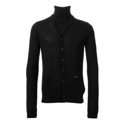 ◆14주년◆페이크가디건 목폴라 울니트 블랙 74HA0526