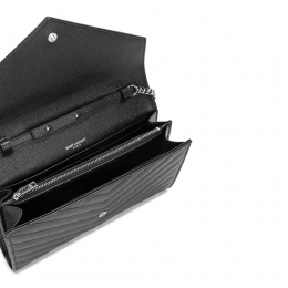 ◆당일◆25FW 은장 모노그램 마틀라세 체인백 블랙 377828 BOW02 1000