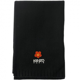 ◆당일◆23FW 플라워 자수 로고 머플러 블랙 8EU191 KWB 99J