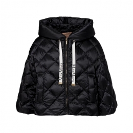 ◆당일◆25FW 시소프트 SISOFT 다이아몬드 퀄팅 케이프 패딩 자켓 블랙 2529486025 002