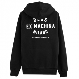 ◆당일◆23FW 밀라노 백 로고 프린팅 기모 후드티 블랙 DMW48675D BLACK