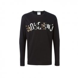 ◆14주년◆로고 애니멀 슬리브 티셔츠 블랙 1219 5240 1555