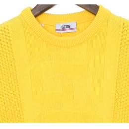 ◆12주년◆로고 크루넥 니트 옐로우 SS18M020070 04