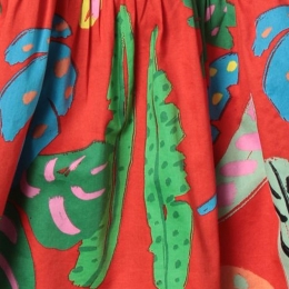 ◆키즈◆23SS 여성 그래픽 프린팅 올 오버 스커트 레드 TS7A84 Z0889 412MC