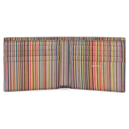 ◆당일◆25SS 로고 레인보우 스트라이프 반지갑 블랙 M1A 4832 BMULTI 79