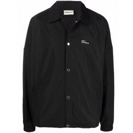 ◆당일◆22SS 로고 슬로건 프린트 자켓 블랙 PERMJT008 BLACK