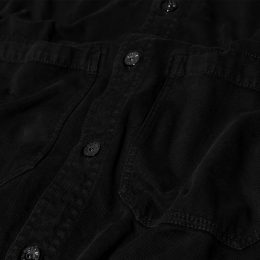 ◆당일◆25FW 와펜 패치 셔츠 자켓 블랙 K2S15 1200025 S0184 V0129