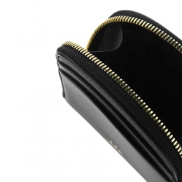 ◆당일◆26SS 데미룬 로고 하프문 코인 카드지갑 블랙 PXAWV F63437 LZZ