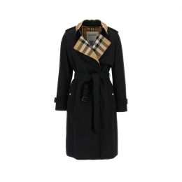 ◆당일◆25FW 샌드리지 SANDRIDGE 체크 트렌치코트 블랙 8115483