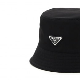 ◆당일◆26SS 삼각 로고 나일론 버킷햇 블랙 1HC137 2DMI F0002