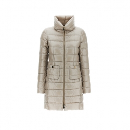 ◆당일◆25FW 마리아 MARIA 하이넥 라이트 패딩 베이지그레이 PI0002DIC 12017Z 9402