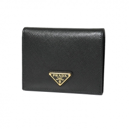 ◆당일◆26SS 사피아노 삼각로고 코인 반지갑 블랙 1MV204 QHH F0002