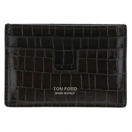 ◆당일◆22FW 금장 로고 크로커다일 카드지갑 블랙 Y0232T LCL239 U9000