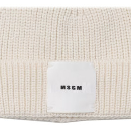 ◆키즈◆23FW 키즈 로고 패치 비니 크림 F3MSJBHT133 013