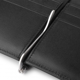 ◆당일◆26SS 실버 음각 로고 머니클립 블랙 66-1327 0770092