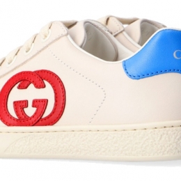 ◆키즈◆23SS 키즈 GG 에이스 스니커즈 아이보리 647071 BOQB0 9090