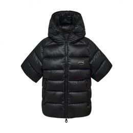 ◆당일◆25FW 사달멜리크 SADALMELIK 하프 슬리프 후드 패딩 자켓 블랙 VDDH01225K0001 BKS