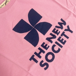 ◆키즈◆키즈 로고 프린팅 반팔 티셔츠 핑크 TNS T DREAM BLUSH