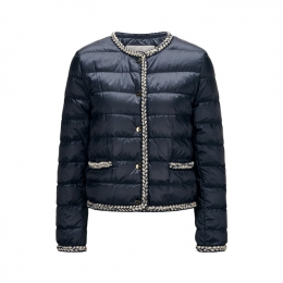 ◆당일◆26SS 끌로에 MTCCHLOE 트위드 라인 경량 패딩 자켓 다크블루 2619481134 008