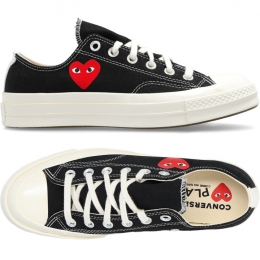 ◆당일◆25FW 척 70 컨버스 로우탑 스니커즈 블랙 AZ-K128-001-1