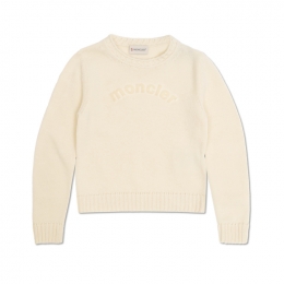 ◆키즈◆여성 앙팡 로고 니트 아이보리 9C000 02 M1241 034