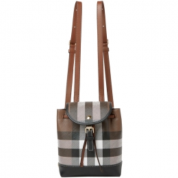 ◆당일◆24SS 캔버스 체크 마이크로 백팩 다크버치브라운 8068102