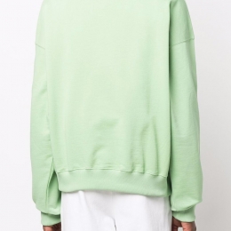 ◆당일◆22SS 슬로건 프린트 롱 슬리브 스웨트셔츠 라이트그린 SW102 LIGHTGREEN