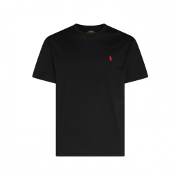 ◆당일◆26SS 포니 자수 클래식핏 티셔츠 블랙 710707087 002