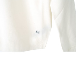 ◆15주년◆로고패치 메리노 울 터틀넥 니트 화이트 09CMKN101B 005528A 103