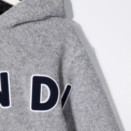 ◆키즈◆21FW 키즈 로고 후드 니트 스웨트셔츠 그레이 JMH149 ADEX F0WG5
