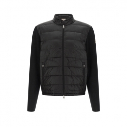 ◆당일◆26SS 로고 패치 믹스 니트 패딩자켓 블랙 9B000 18 M1131 999