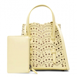 ◆당일◆23FW 미나 MINA 20 펀칭 토트&크로스백 옐로우 AA1S06720C0A44 239