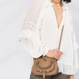 ◆당일◆22FW 마르씨 미니 더블 토트&크로스백 브라운 CHC20SS827161 20C